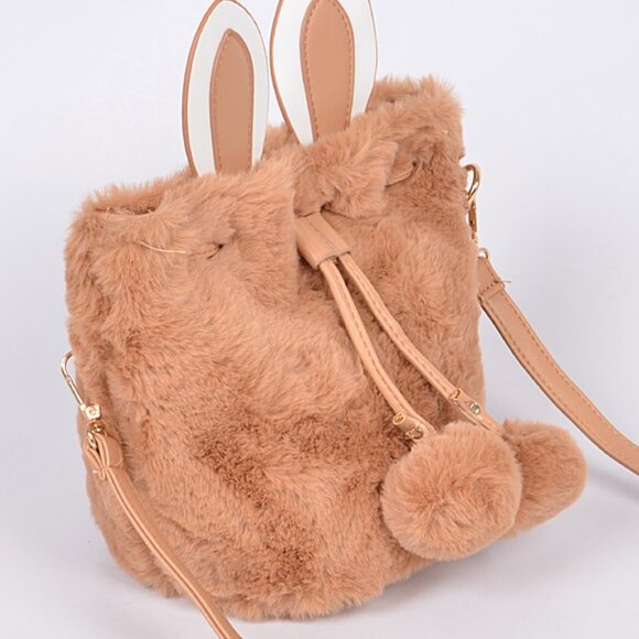 Faux Fur Bunny Bag- Multiple Colors Available - Picture 5 of 7